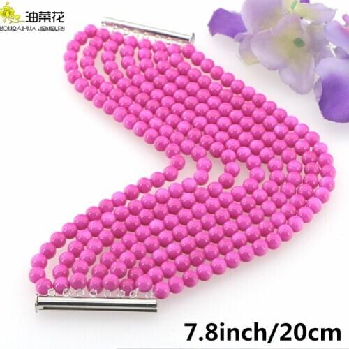 Fashion Romantic High Quality 6mm Natural Shell Pearl 8 Rows Bracelet Women Girls Wedding Banquet Christmas Gifts Wholesale 20cm