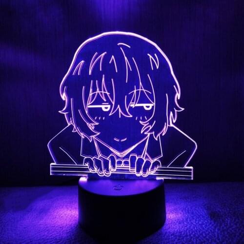 Bungo Stray Dogs Osamu Dazai Lamp Friend for Room Decor Birthday Gift Gadget Nakahara Chuya Night Light Anime Neon Light Dazai