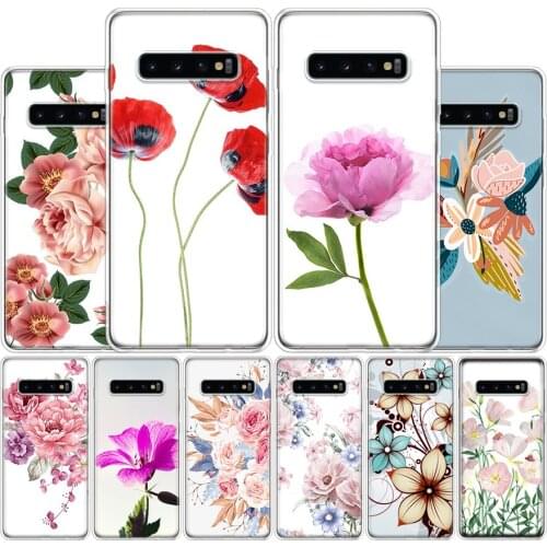 Beautiful Flower Phone Case For Samsung Galaxy A51 A71 A70S A50S A30S A10 A20E A40 A41 A01 A21 A6 A7 A8 A9 Shell Cover