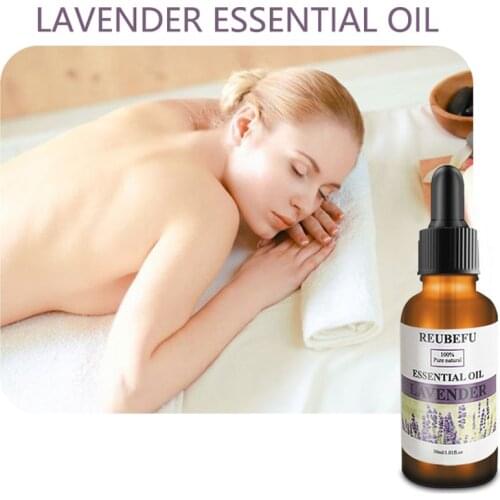 30ml Lavender Essential Oil Aromatherapy 100% Pure Plant Essential Oil Soothe Stress Body Massage Relaxation