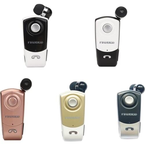 Fineblue F960 Mini Bluetooth Earphone Wireless In-Ear Handsfree with Microphone Headset Calls Remind Vibration Wear Clip Driver