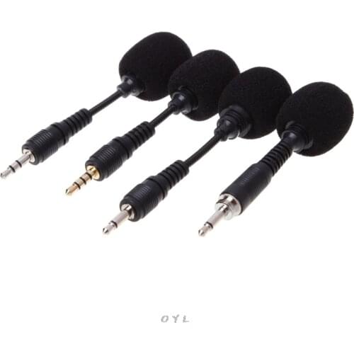 Mobile phone Mini 3.5mm Interface Flexible Microphone Stereo For iPhone Android