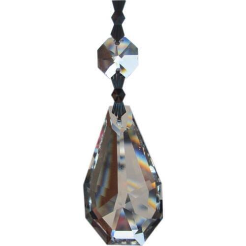 Garland 10 Transparent Chandelier gorgeous 33% Full Crystal Healing Pendulum Lamp Prisms Hanging Pendants Rainbows 3.7'' M02026