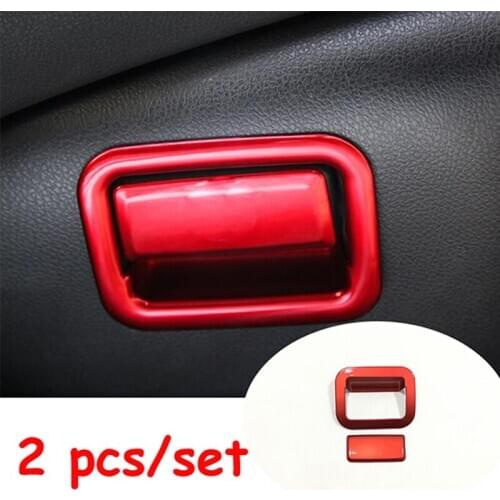 ABS Plastic Chrome For Toyota Camry 2018 accessories Car styling Car copilot glove Box handle bowl frame cover Trim