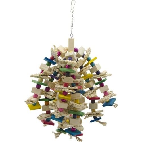 Large Parrot Toys - Natural Wood Large Bird Chewing Toys Suggested for macaws