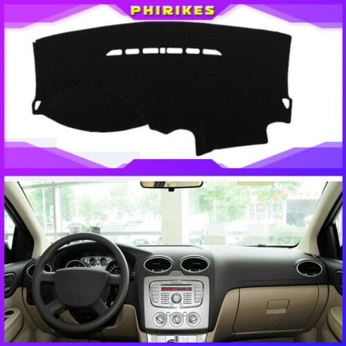 For Ford Focus 2 MK2 2005 2006 2007-2011 Dashboard Mat Cover Dashmat Pad Anti-UV Sun Shade Instrument Carpet Car Accessories LHD