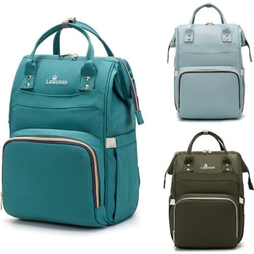 Hot Sale Lequeen Fashion Baby Bag Stroller Diaper Bag Waterproof Baby Bags For Mom Backpack For Mom and Daddy diapers Lequeen
