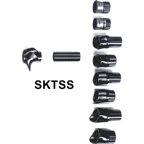 NooNRoo SKTSS +Nut + SET size16 Bright Black Color DIY Reel Seat Repair fishing Rod Components 2PCS