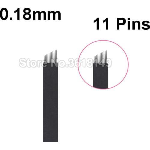 New 0.18mm 18U 9 7 12 Pins Lamina Agulha Tebori Tattoo Microblading Needle For Permanent Makeup Manual Pen 3D Eyebrow Embroidery