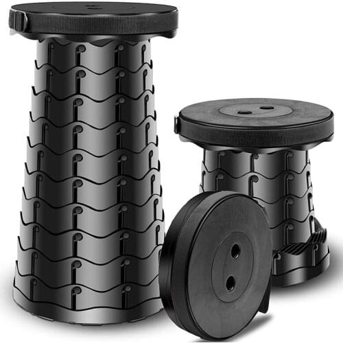 Portable Round Retractable Stool for Kitchen, Home-use, Small Folding Volume and Space