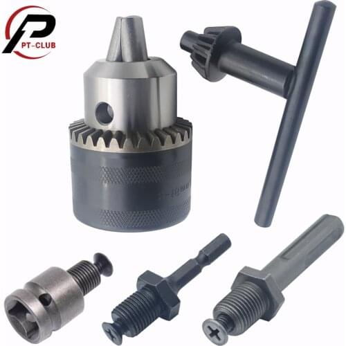3-16mm Precise Drill Chuck Converter 1/2"-20UNF Thread Quick Change Adapter SDS-Plus Shank 1/4" Hex