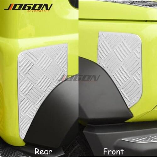 S.Steel Front & Rear Side Bumper Trim For Suzuki Jimny JB64 JB74 2019-2020 Car Styling Corner Spilitter Strip Cover Accessories