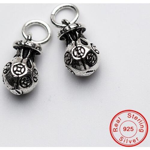 UQBing S925 Silver Sterling Charms Ancient Coin Moneybag Charms Jewelry Findings Wholesale
