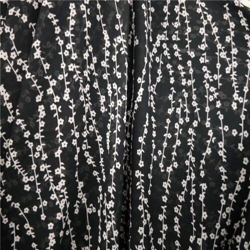 Dress Chiffon Sewing Cosplay Fabric Dropping Chiffon Small Flower Printed Breathable Skirt Shirt Fabric