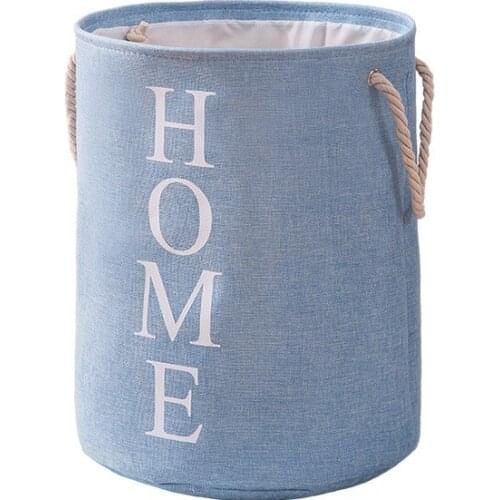 Foldable Laundry Basket Round with Handles Storage Bag Large Capacity Clothes Kid Toy Sundries Hamper