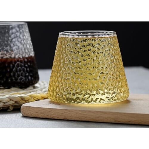 Glass Goblet Japanese Style Mount Fuji Transparent 280ML Wine Cup Gift Box Drinkware Home Kitchen Bar Decoration Water Ware