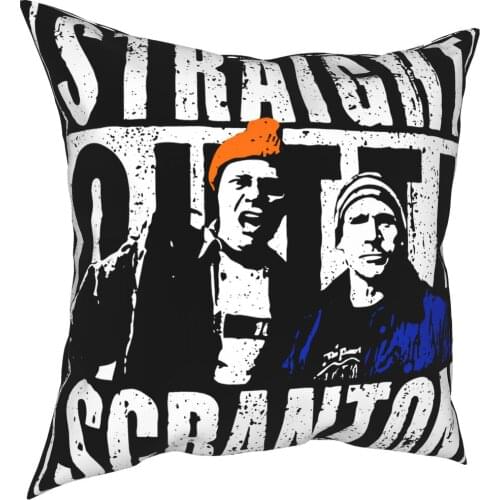 Straight Outta Scranton The Office Pillow Cover Home Decor Cushions Throw Pillow for Sofa Polyester Double-sided Printing