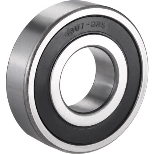 Uxcell Deep Groove Ball Bearing, 6300 Series Double Shield/Sealed, Chrome Steel Bearings 6307-2RS (1Qty)