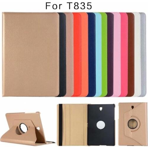 360 Rotating Case For Samsung Galaxy Tab S4 10.5 2018 SM-T830 T835 Stand PU Leather Funda Cover For Samsung T830 T835 360 Case