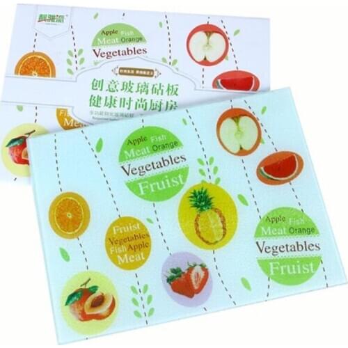35*25CM Tempered Glass Chopping Blocks Mincing board cutting block Cutting Board
