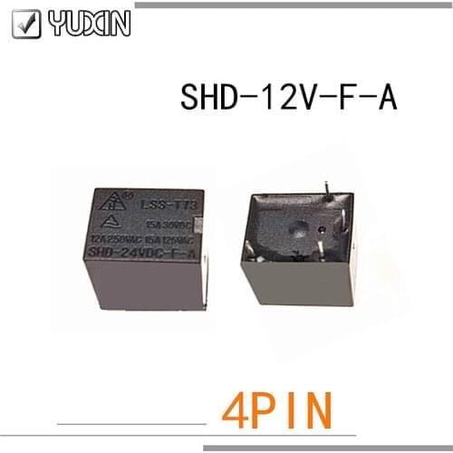 5pcs/LOT 100% New Original Relay LS-T73 SHD-12VDC-F-A SHD 12VDC F A SHD-DC12V-F-A 10A 4PINS 12V
