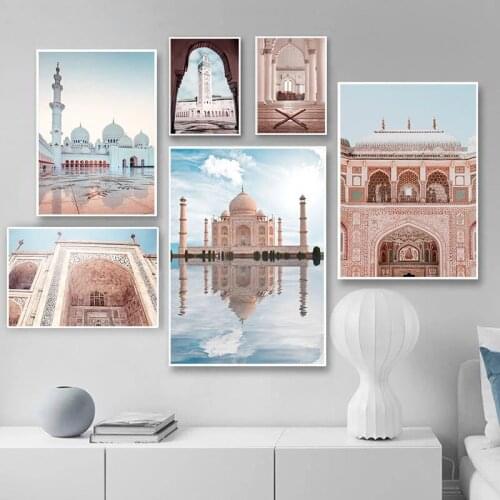 Diamond Painting Islamic Architecture Mosque Temple 5D Cross Stitch Mosaic Muslim Landscape Allah Religion Embroidery Home Decor