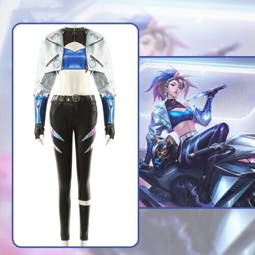 Anime LOL KDA Akali The Fist of Shadow KDA ALL OUT Outfit Battle Uniform Stage Women Cosplay Costume Halloween Free Shipping New