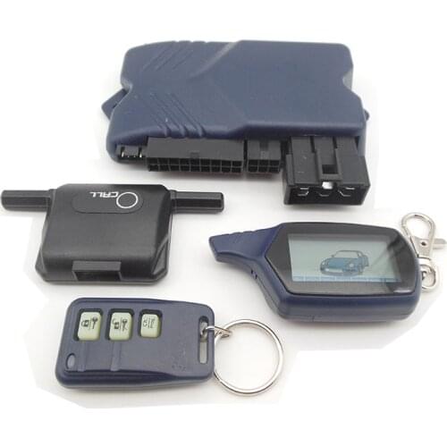 Two-way Car Burglar Alarm keychain RC Anti-theft Device System Russian version Two Way Other For Twage Starline B9