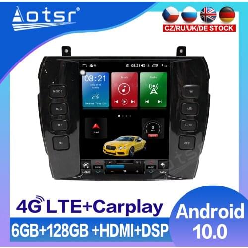 For Jaguar S - TYPE Android 10.0 128GB Car GPS Navigation Radio Tape Recorder Multimedia DVD Video Player Auto Stereo Head Unit