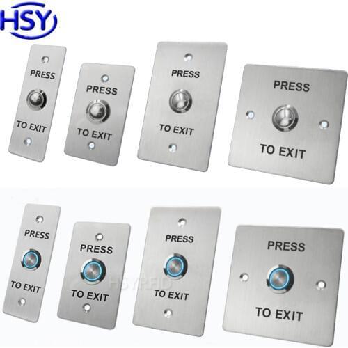 Access Control Exit Button Push Switch Door Release Buttons Open Electronic Gate Lock