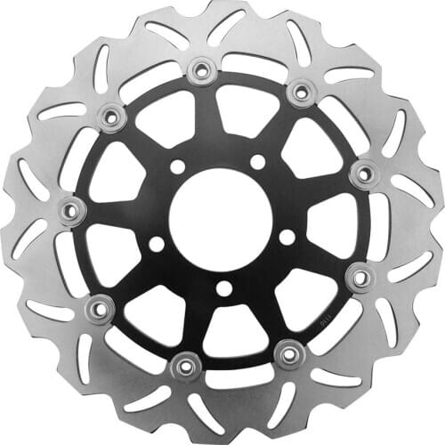LUCKMART Front Brake Rotors Disc and Pads Kit for Suzuki GSXR 600 750 2004-2005/GSXR 1000 2004 Motorcycle Accessories Black