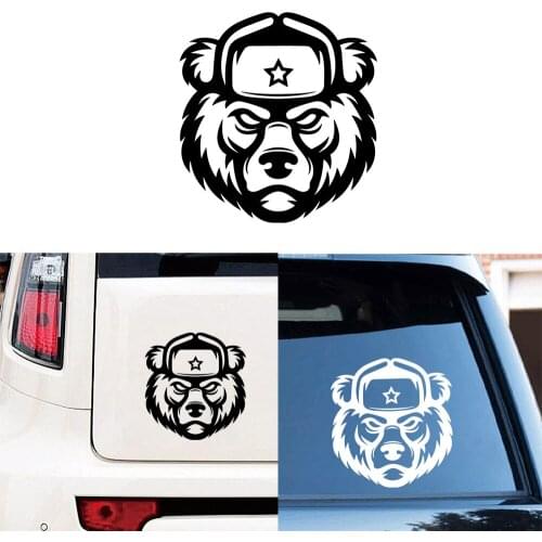 Cool Bear Car Stickers And Decals Funny Wrap Vinyl On The Car Creative Auto Sticker Window Car-Styling Decoration Accessories