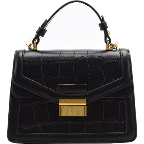 Stone Pattern Small PU Leather Crossbody Bags For Women 2021 Trend Handbag Womens Branded Trending Shoulder Bag Lady Totes