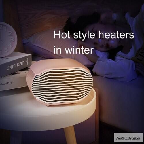New 800W Mini Portable Electric Heater Desktop Heating Warm Air Fan Bathroom Warmer Fan Home Office Winter Warmer Accessories