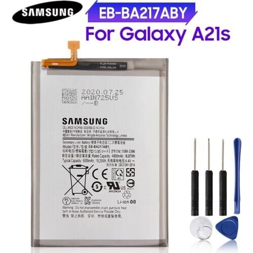 Original Phone Battery EB-BA217ABY Cover for Samsung Galaxy A21s Replacement Battery 3501mAh-5000mAh CN(Origin)