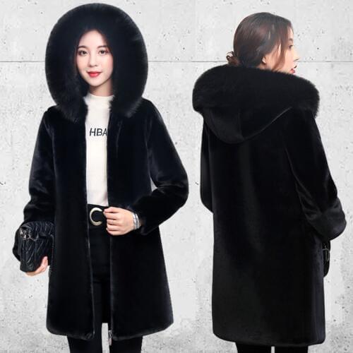Qpipsd Women's Sheepskin Coats