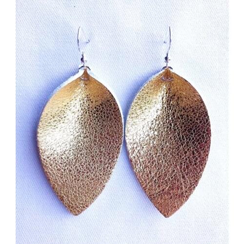 Real Leather Earrings for Women Fashion Jewelry Leaf Pendant Multicolor Statement Earrings Earring 2019 Best Selling