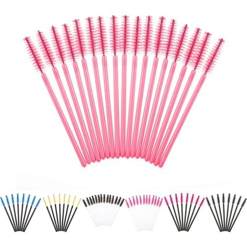 Eyelash Extension Disposable Eyebrow brush Mascara Wand Applicator Spoolers Eye Lashes Cosmetic Beauty Makeup Brushes Tool