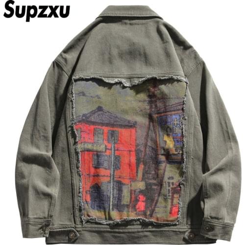Мужские джинсовые куртки Supzxu China At AliExpress