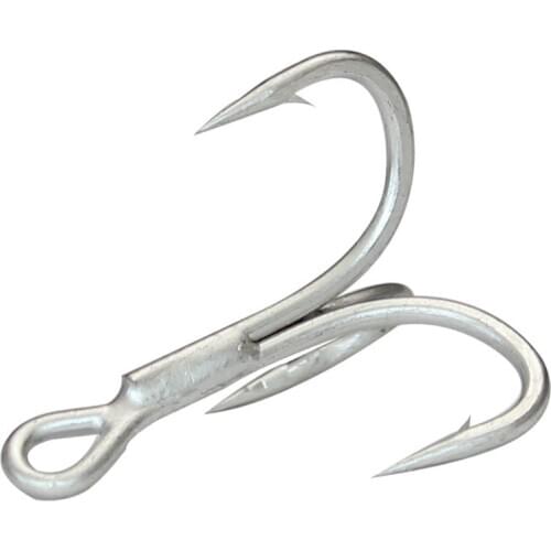 SWOLFY 10pcs/lot 4X renforcer triple crochet 4/0 #3/0 # MAX glisser 210kg grand crochet pour la pêche en mer leurre