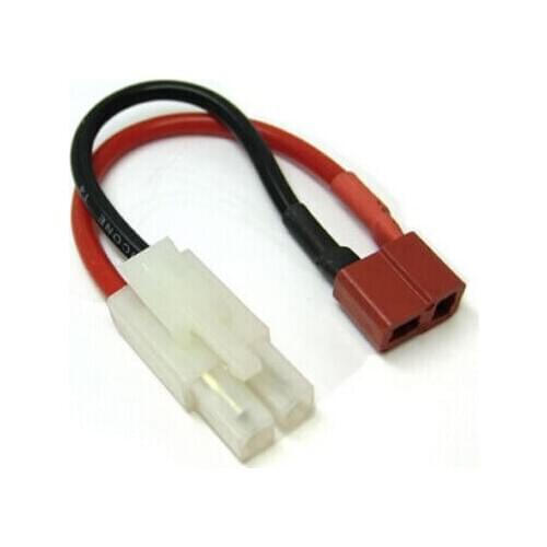 T female connector Head to male Tamiya L6.2 2Pin Adapter 14awg Silicon Wire