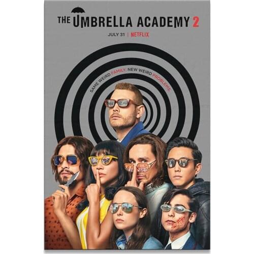 TV Comedy Umbrella Academy Mandala Abstract Canvas Poster Boho Wall Art Print Painting Decorative Picture Modern Living Room