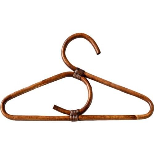 Rattan Clothes Hangers Nordic Kids Garments Organizer Rack Adults Hanger Kids Room Decoration Clothes for Hangers