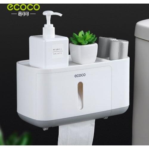 Toilet Paper Towel Rack Free Punching Wall-mounted Multifunctional Paper Roll Rack Bathroom Waterproof Paper Towel Storage Box