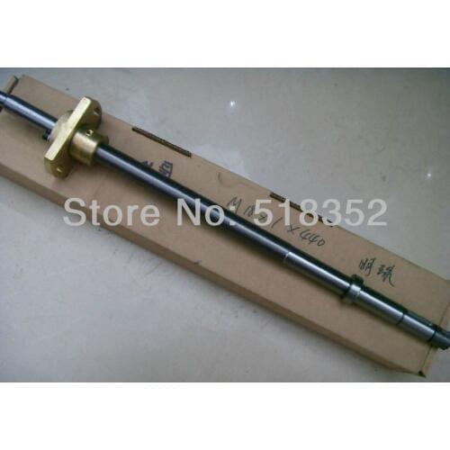 L440mm Screw Rod with Feed Screw Nut M18x 1mm Tooth Pitch Used in Wire Winding Drum of Mingzhu(Bright Pearl) Wire EDM Machines