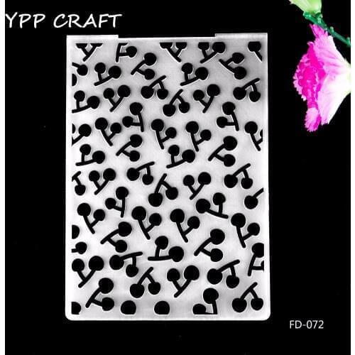 YPP CRAFT Cherry Plastic Embossing Folders for DIY Scrapbooking Paper Craft/Card Making Decoration Supplies