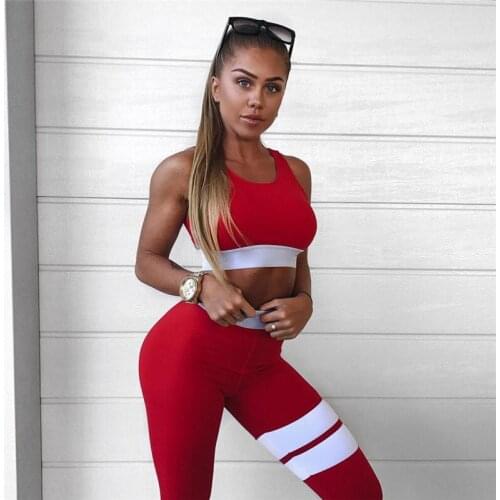 Women Fitness Set Yoga Set Ensemble Gym Sportswear Running Tracksuit Sport Suit Sexy Tank Top Leggings