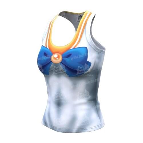 Harajuku Cosplay Anime character Vestidos Halloween Cosplay Sailor Moon Summer Dress Above Knee Sleeveless 9 Colors Women