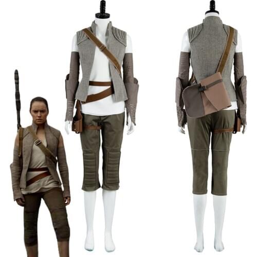 Star Cosplay Wars 8 Rey Costume Battleframe Halloween Carnival Costumes for Adult Women
