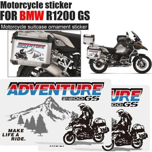 1 pair of adventure racing motorcycle tail box stickers are global For BMW R1200GS ADV